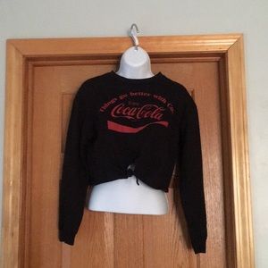Coca Cola long sleeved crop top